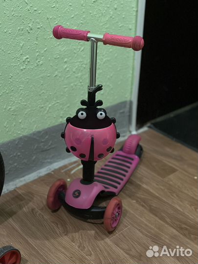 Самокат детский трехколесный трансформер 3 в 1