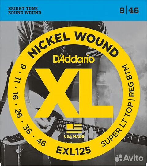 Струны для электрогитары EXL125 XL DAddario 9-46