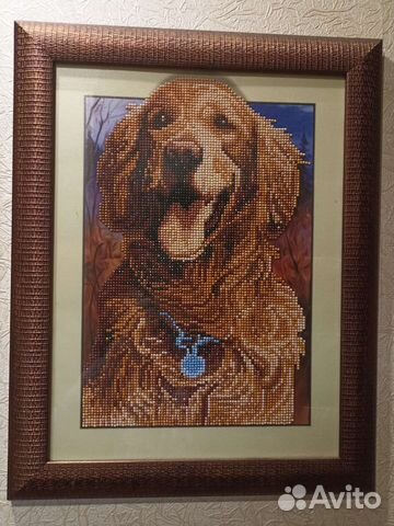 Алмазная мозаика Кокер спаниель