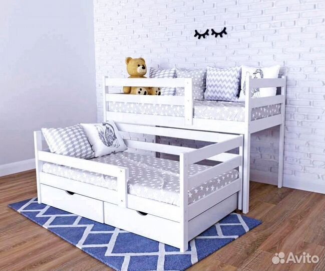 Кровать двухъярусная выдвижная новая