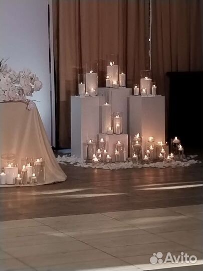 Насыпные свечи, колбы аренда