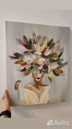 Картина акрилом абстракция