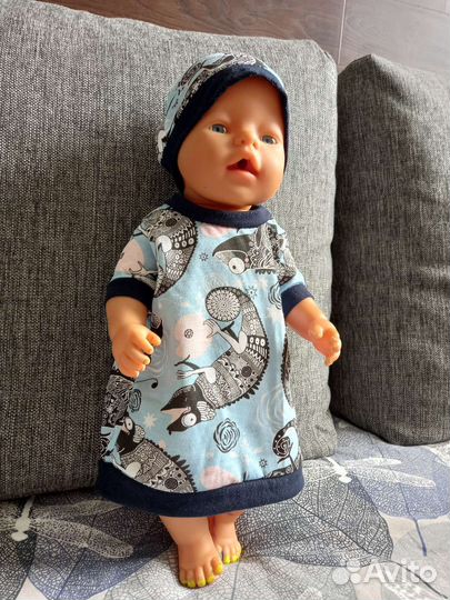 Одежда для куклы беби борн