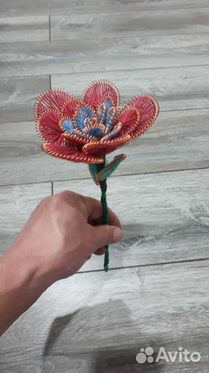 Роза ручной работы. Подарок