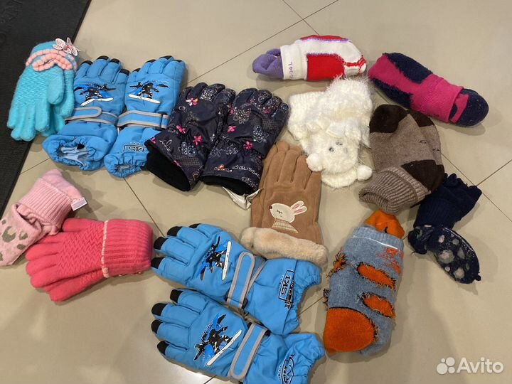 Шапка перчатки