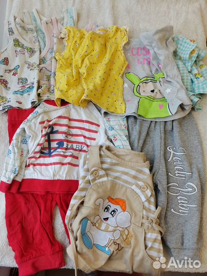 Вещи пакетом на девочку 62-74