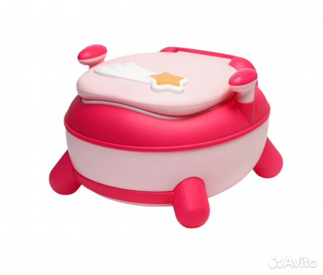 Горшок детский «звезда», цвет розовый Новый