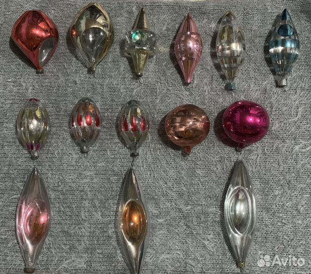 Елочные игрушки Глинка СССР