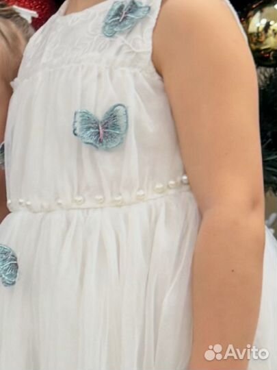 Платье с бабочками 110 для девочки