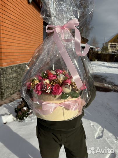 Клубника в шоколаде/букет из клубники/шоколад