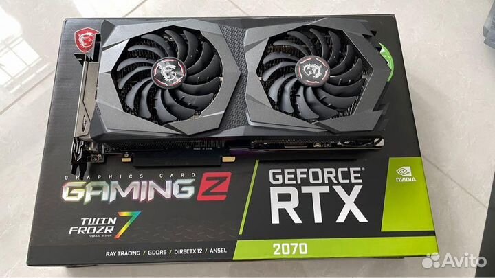 Видеокарта MSI RTX 2070 gaming Z (+гарантия)