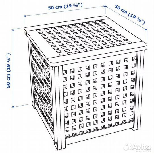 Стол сундук придиванный журнальный скамья IKEA Хол
