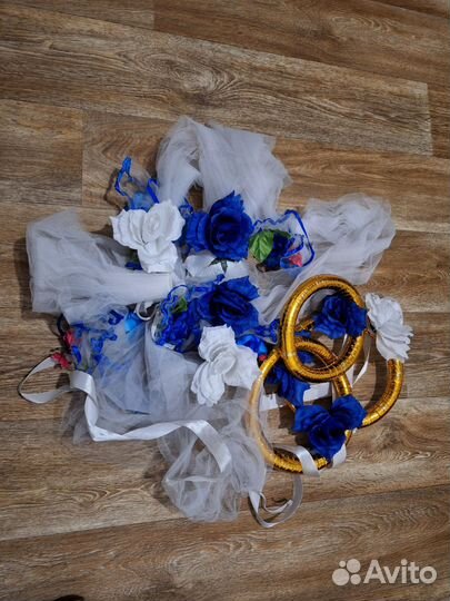 Кольца на машину свадебные