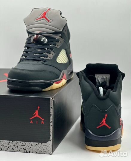 Nike air jordan 5 retro gore tex off noir