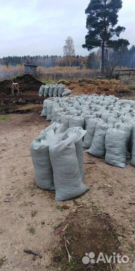 Перегной в мешках конский