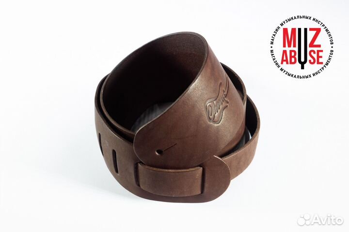 Ремень для гитарный, Chorus, кожа, шоколад