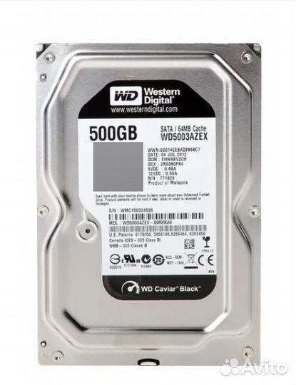 Жесткий диск Toshiba 500 GB WD Black WD5003azex 3