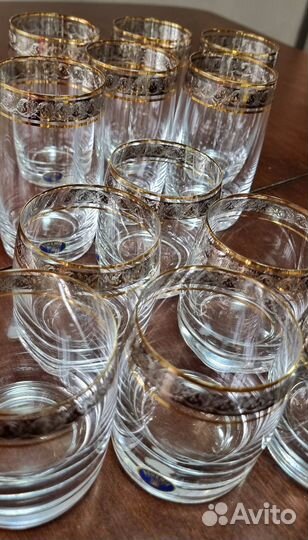 Стаканы, коньячницы богемия