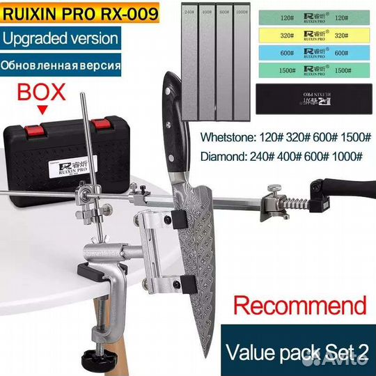 Ruixin rx 009 с угломером и алмазными брусками