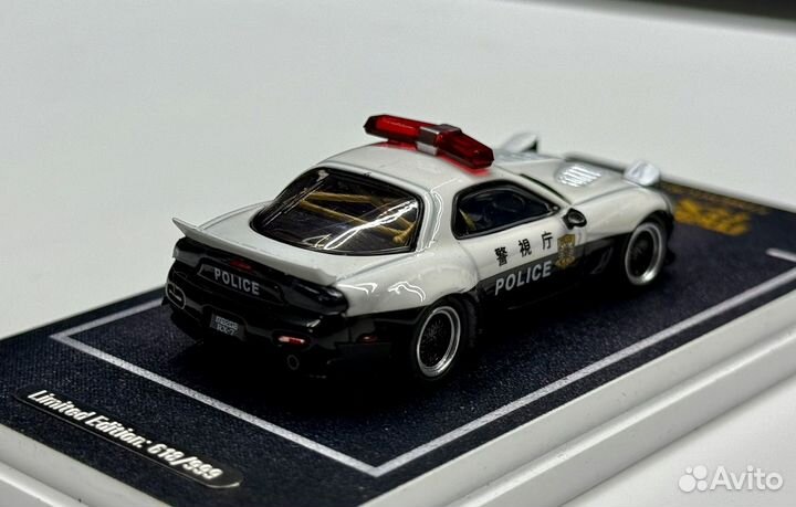 Модель Mazda RX-7 Police Time Micro 1:64