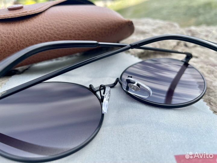 Очки Ray Ban Round Metal круглые черные
