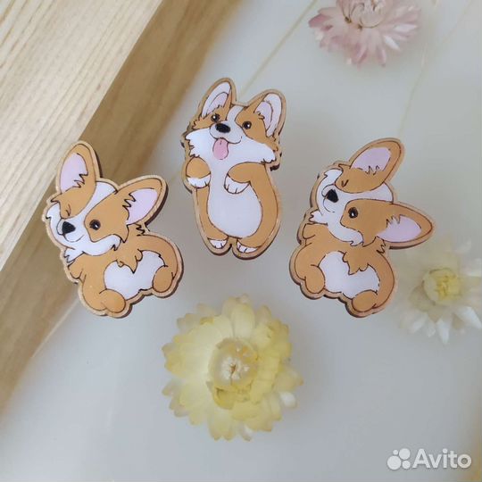 Лисы и корги из эпоксидной смолы