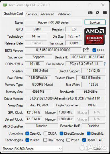 Radeon rx 560 4gb