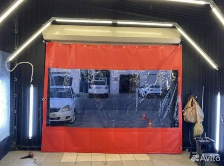 Штора завеса пвх для автомойки