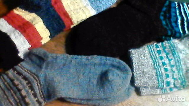 Носки вязаные шерстяные