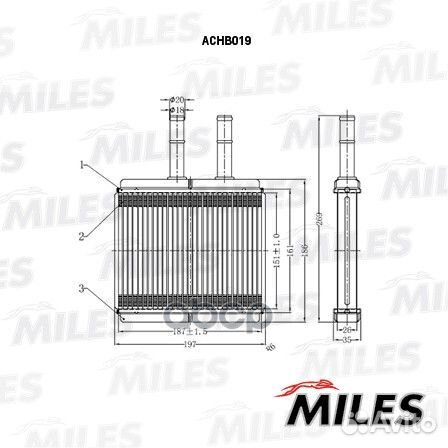Радиатор отопителя (паяный) chevrolet aveo 1.2