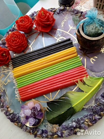 Свечи восковые ручной работы из натурального воска