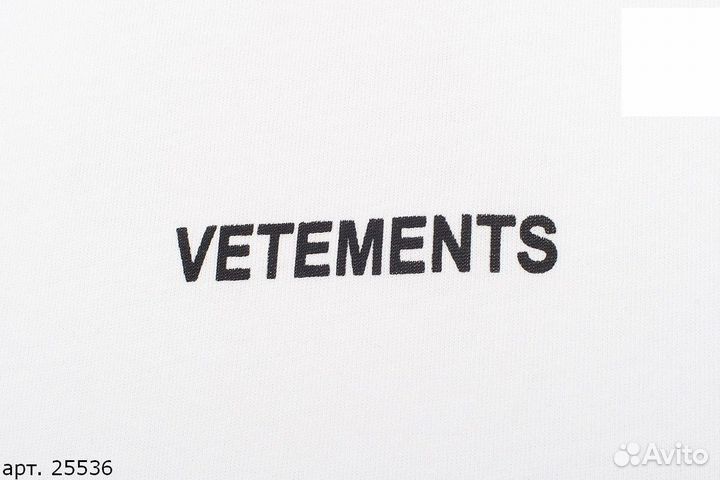 Футболка Vetements red bill Белая