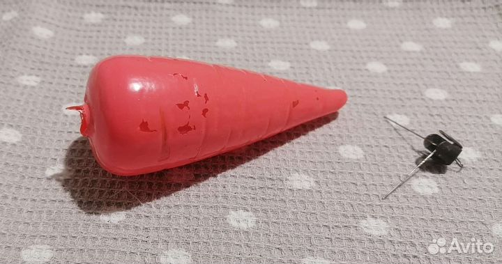 Елочные игрушки СССР, морковь, огурец, юла