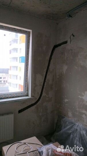 Монтаж сплит систем, закладка трасс