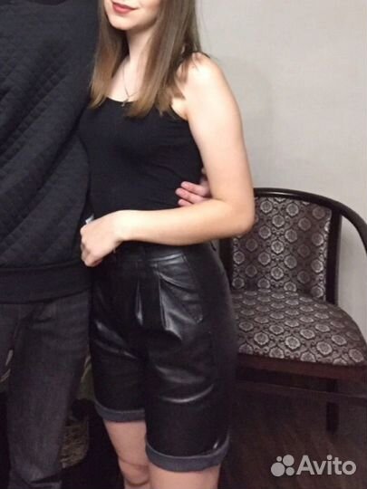 Шорты кожаные