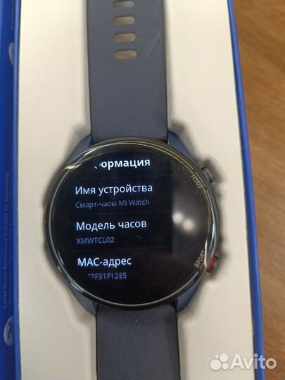 Смарт-Часы Xiaomi Mi Watch (xmwtcl02) Синий