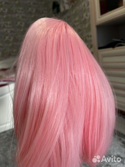 Парик розовый