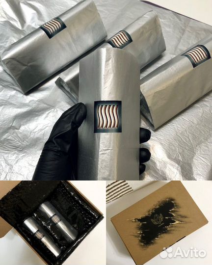 Набор/подсвечники/камни 5-й элемент 4 шт/золотой