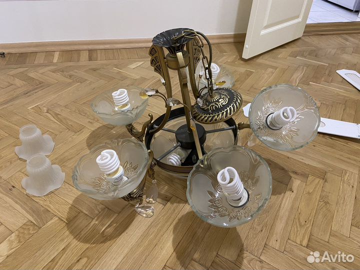 Люстра потолочная бу