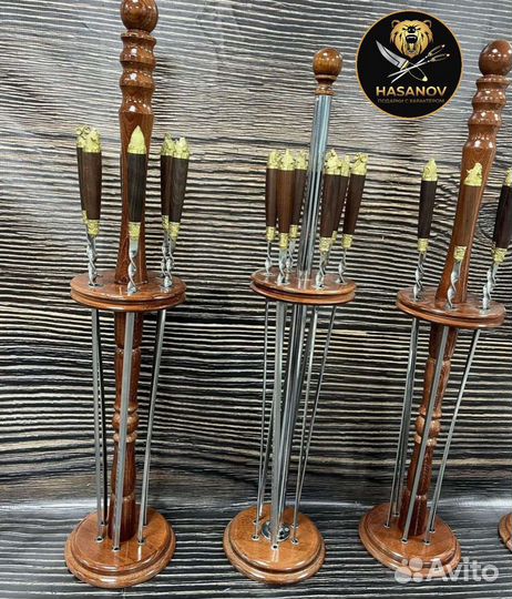 Шашлычный Вертикальная подставка с шампурами