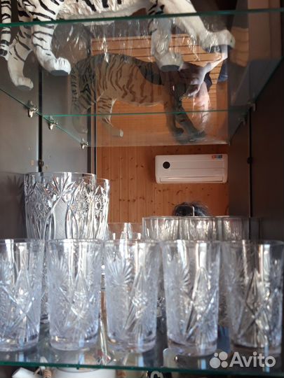 Хрустальные фужеры и рюмки