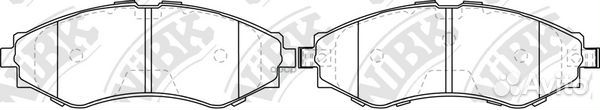 Колодки тормозные дисковые перед PN0374 NiBK