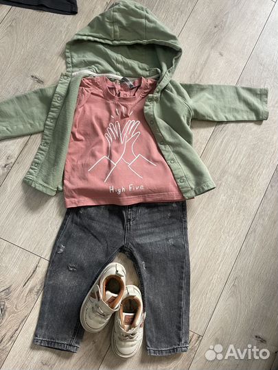 Бронь Пакет детских вещей на годик (80-86) +обувь