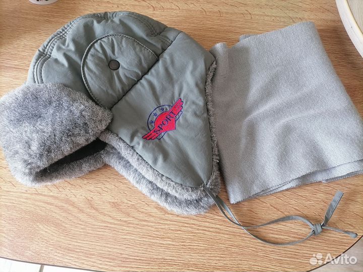 Шапка зимняя и шарф детская бесплатно