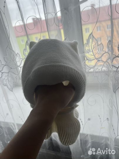 Шапка шлем для девочки