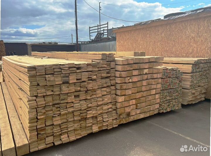 Доска обрезная 40х150х6000