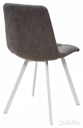 Стул chilli square белый/экокожа серая сталь RU-07