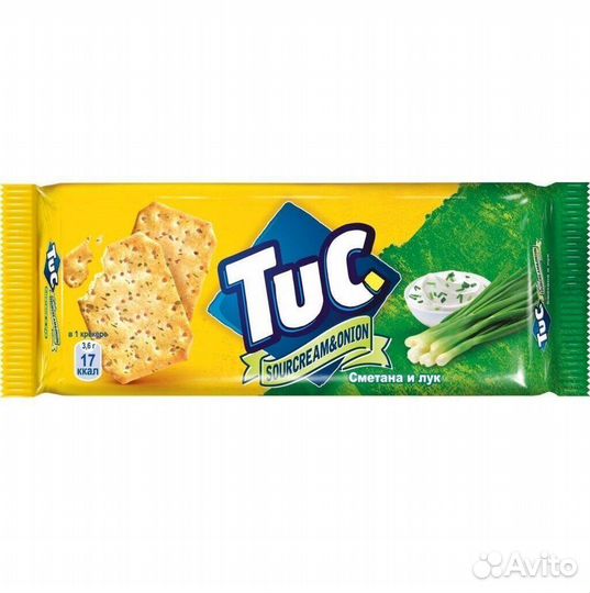 Крекер TUC со вкусом Сметаны и Лука 100г