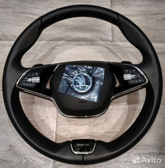 Руль Skoda подогрев лепестки KLR (без подушки)