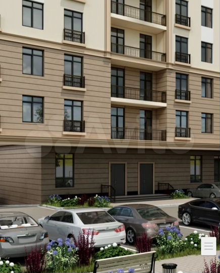 2-к. квартира, 70,8 м², 2/12 эт.